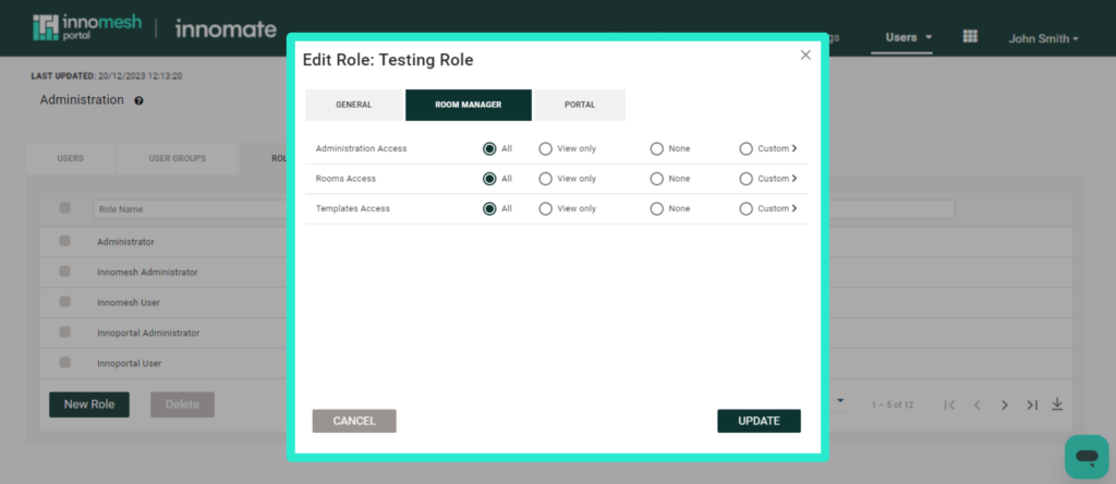 User group picker for Custom User Group Resource Access