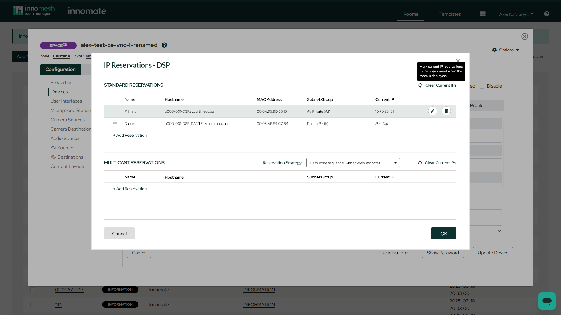 Multiple DDI reservations listed for a single multi-NIC device