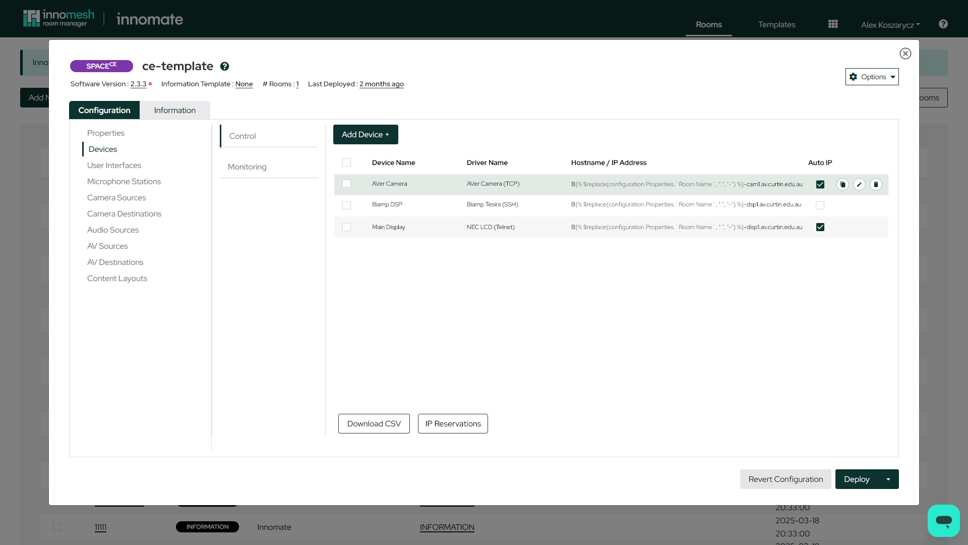 DDI template fields with JSONata hostname generation expressions